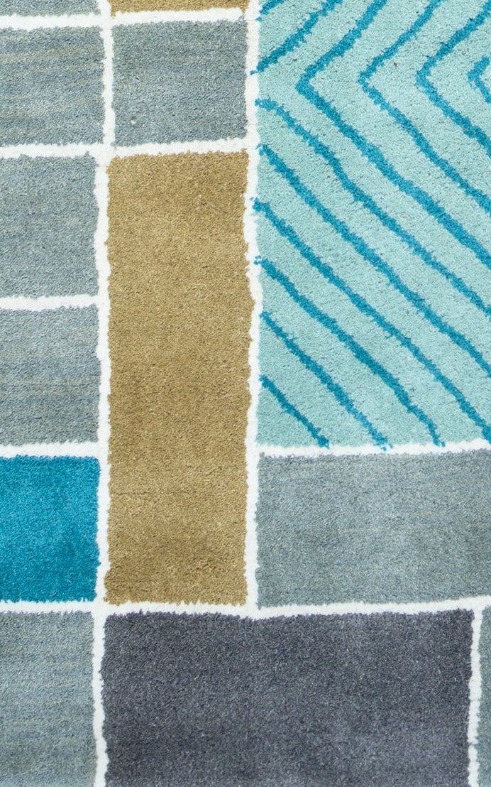 Rizzy Home Volare VO2654 Multi-Colored Color Block Area Rug