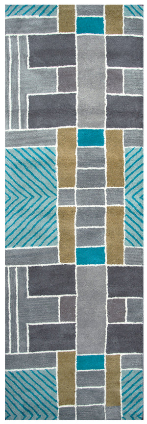 Rizzy Home Volare VO2654 Multi-Colored Color Block Area Rug