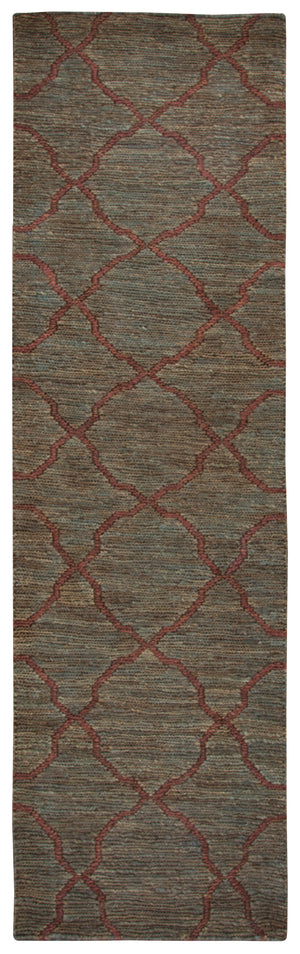 Rizzy Home Whittier WR9628 Dark Taupe Trellis Area Rug