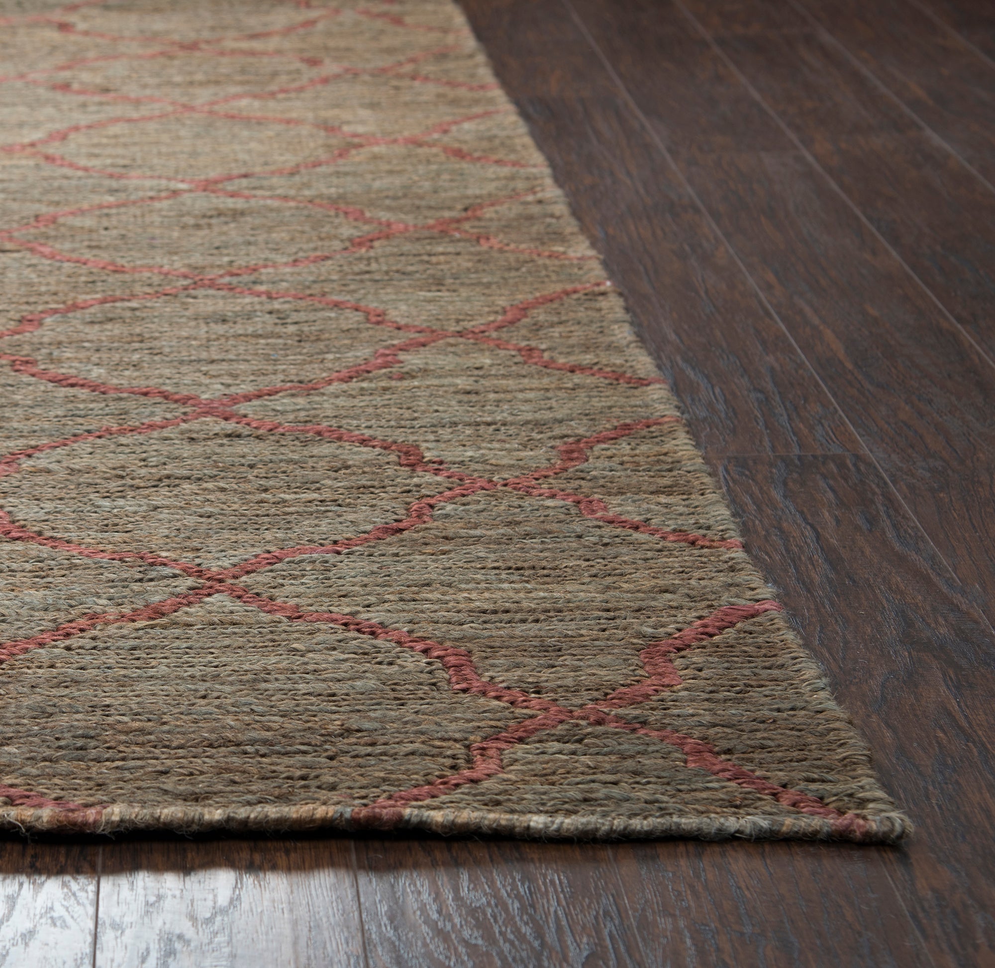 Rizzy Home Whittier WR9628 Dark Taupe Trellis Area Rug