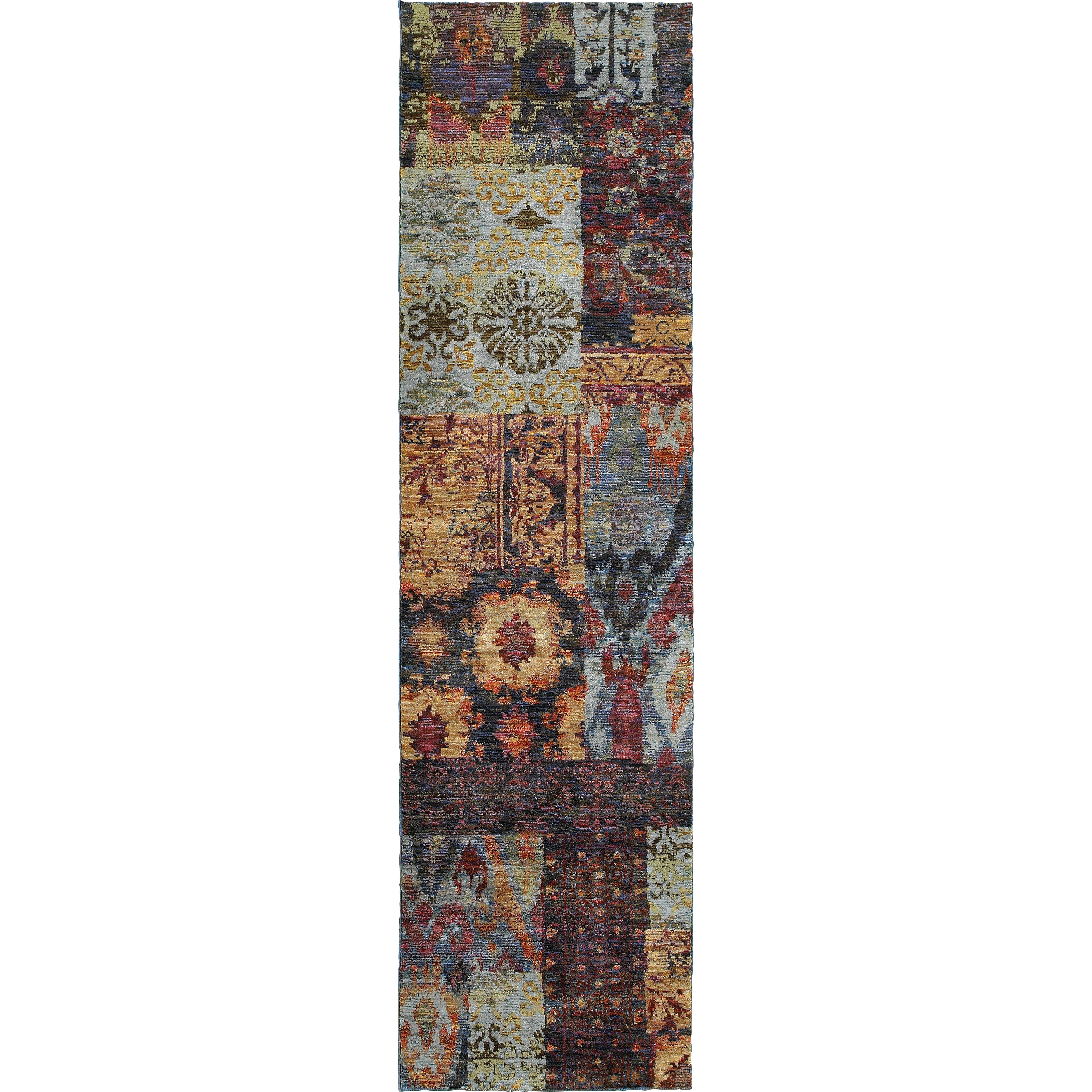 Oriental Weavers Andorra Multi/Blue Abstract 7137A Area Rug