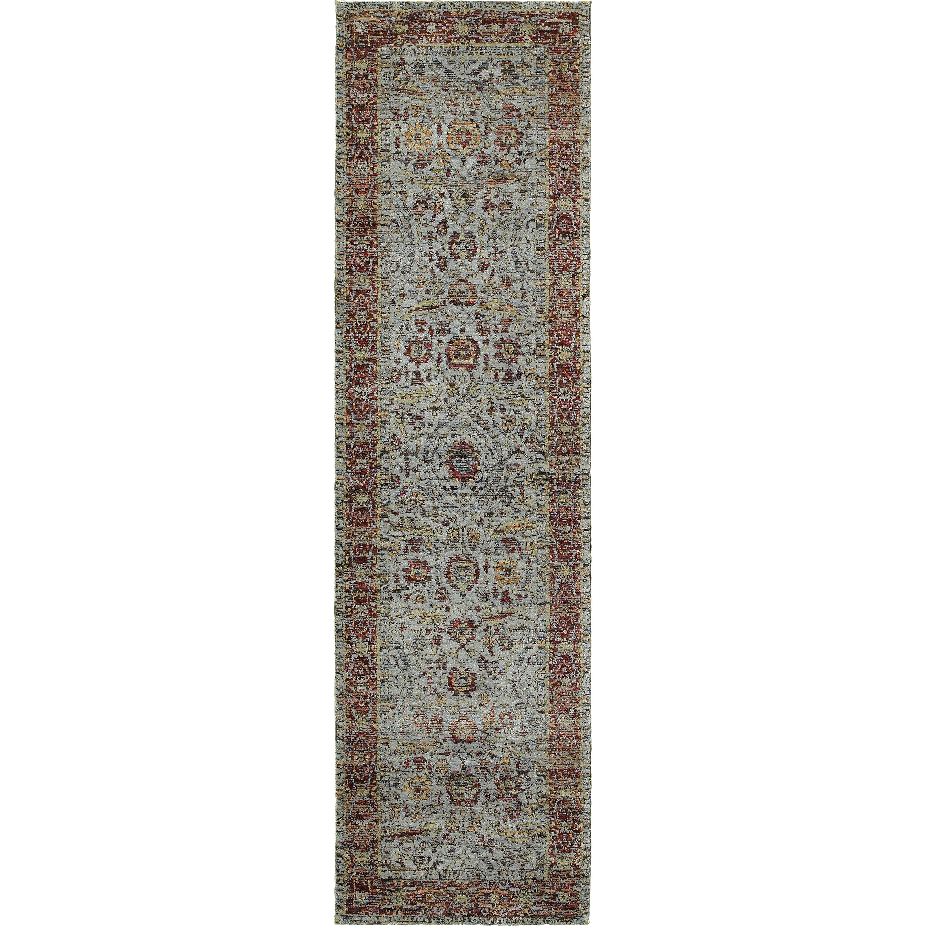 Oriental Weavers Andorra Blue/Red Oriental 7155A Area Rug