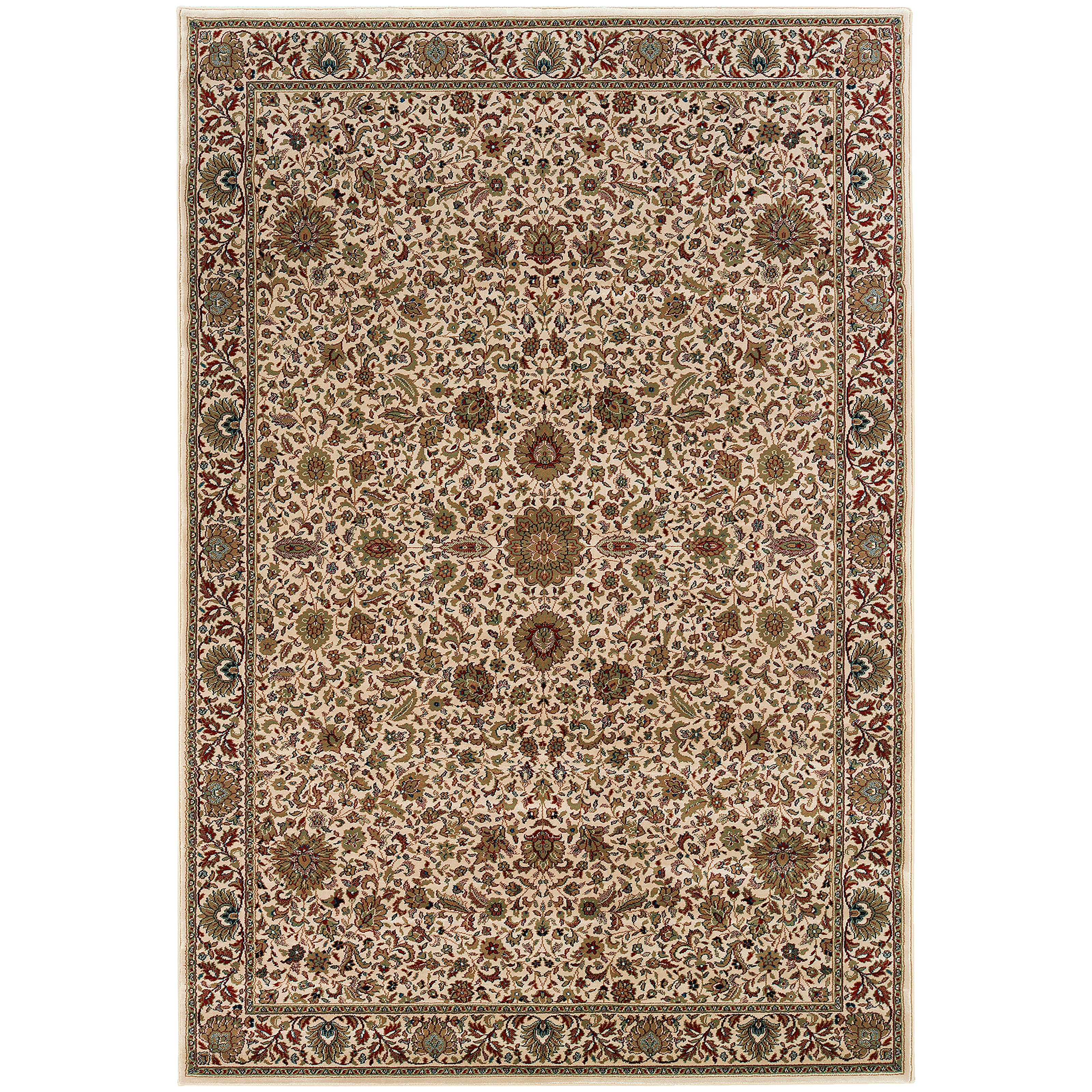 Oriental Weavers Ariana Ivory/Green Oriental 172W3 Area Rug