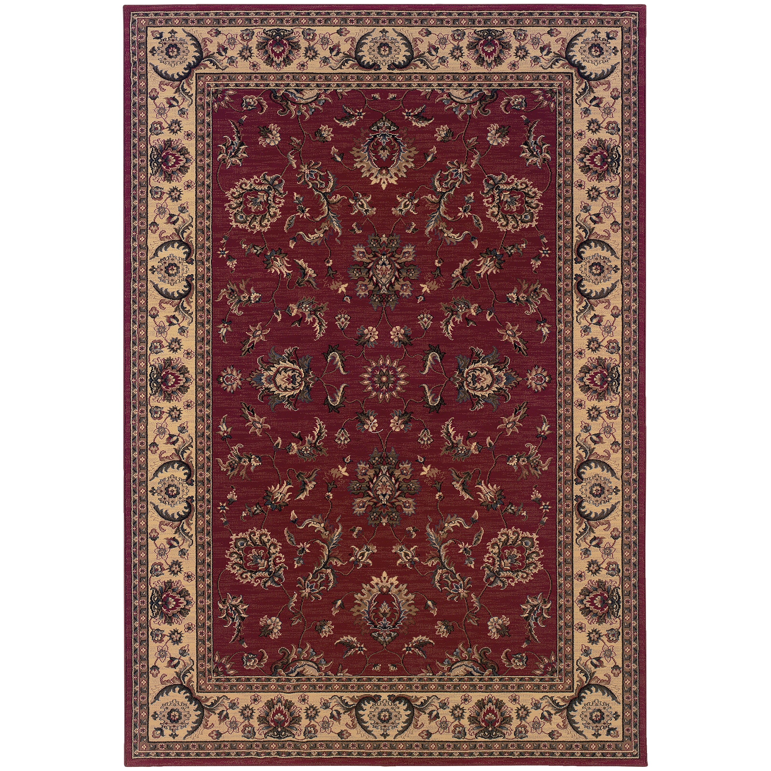 Oriental Weavers Ariana Red/Ivory Oriental 311C3 Area Rug