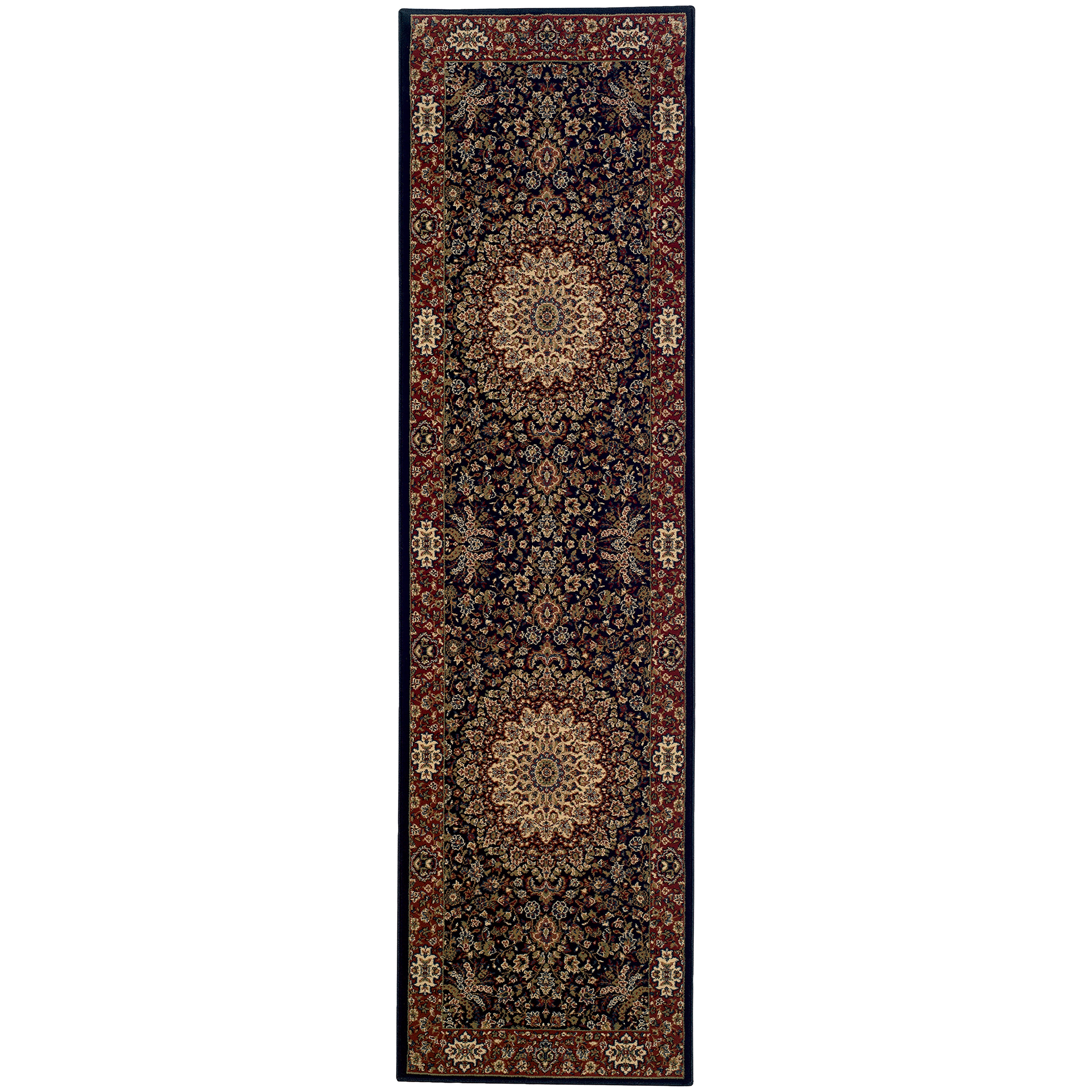 Oriental Weavers Ariana Blue/Red Oriental 095B3 Area Rug