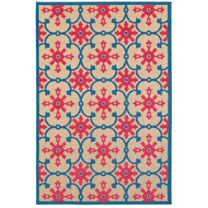 Oriental Weavers Cayman Sand/Pink Floral 190L9 Area Rug