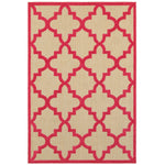 Oriental Weavers Cayman Sand/Pink Geometric 660P9 Area Rug