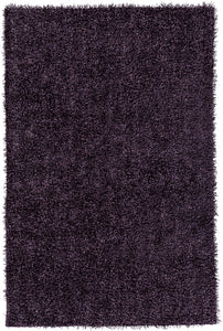 Livabliss Croix CRX2997 Purple/Black Shag Area Rug