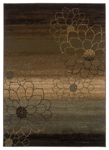 Oriental Weavers Hudson 074A1 Floral Area Rug, Brown/Beige, 7'8"x10'10"