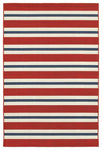 Oriental Weavers Meridian 5701R Stripe Area Rug, Red/Blue, 1'10"x2'10" Rectangle