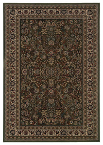 Oriental Weavers Ariana Green/Ivory Oriental 213G8 Area Rug, Rectangular 2'x3'