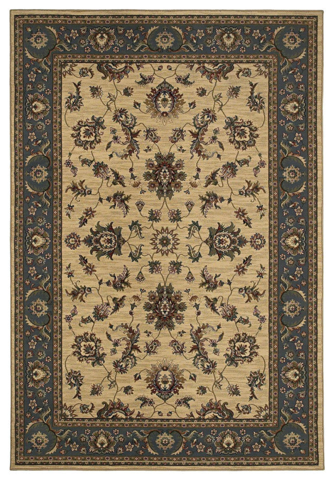 Oriental Weavers Ariana 311Z3 Oriental Area Rug, Ivory/Blue, 6'7"x9'6"