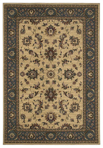 Oriental Weavers Ariana 311Z3 Oriental Area Rug, Ivory/Blue, 6'7"x9'6"