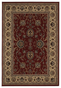 Oriental Weavers Ariana 130/8 Oriental Area Rug, Red/Ivory, 6'7"x9'6"