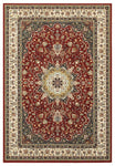 Oriental Weavers Kashan 119N1 Area Rug, Red/Ivory, 6'7"x9'6" Rectangle