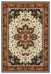 Oriental Weavers Kashan 096W1 Area Rug, Red/Ivory, 3'10"x5'5" Rectangle