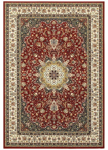 Oriental Weavers Kashan 119N1 Area Rug, Red/Ivory, 1'10"x3' Rectangle