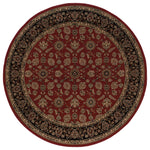 Oriental Weavers Ariana 271C3 Red/Black Oriental Area Rug, 8' Round