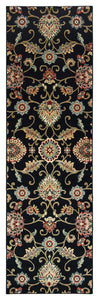 Oriental Weavers Kashan Black/Multi Floral 9946K Area Rug, Runner 2'3"x7'6"