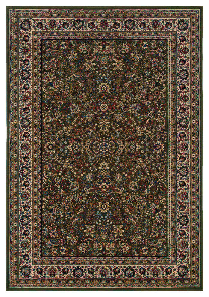 Oriental Weavers Ariana 213G8 Oriental Area Rug, Green/Ivory, 5'3"x7'9"