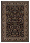 Oriental Weavers Ariana Black/Ivory Oriental 213K8 Area Rug, Rectangular 2'x3'