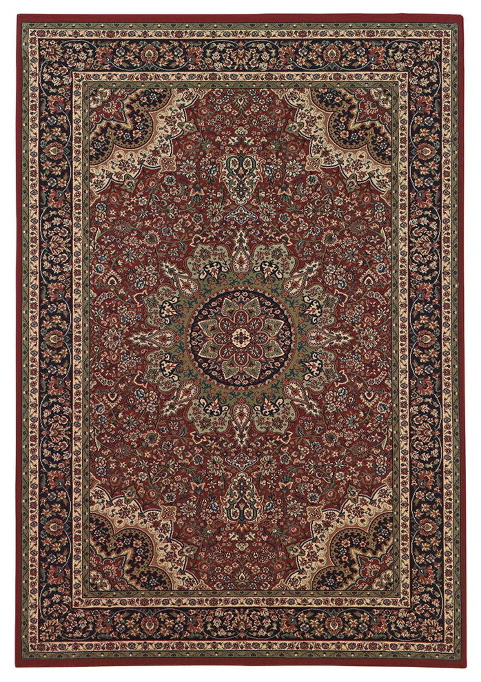 Oriental Weavers Ariana Red/Blue Oriental 116R3 Area Rug, Rectangular 4'x5'9"