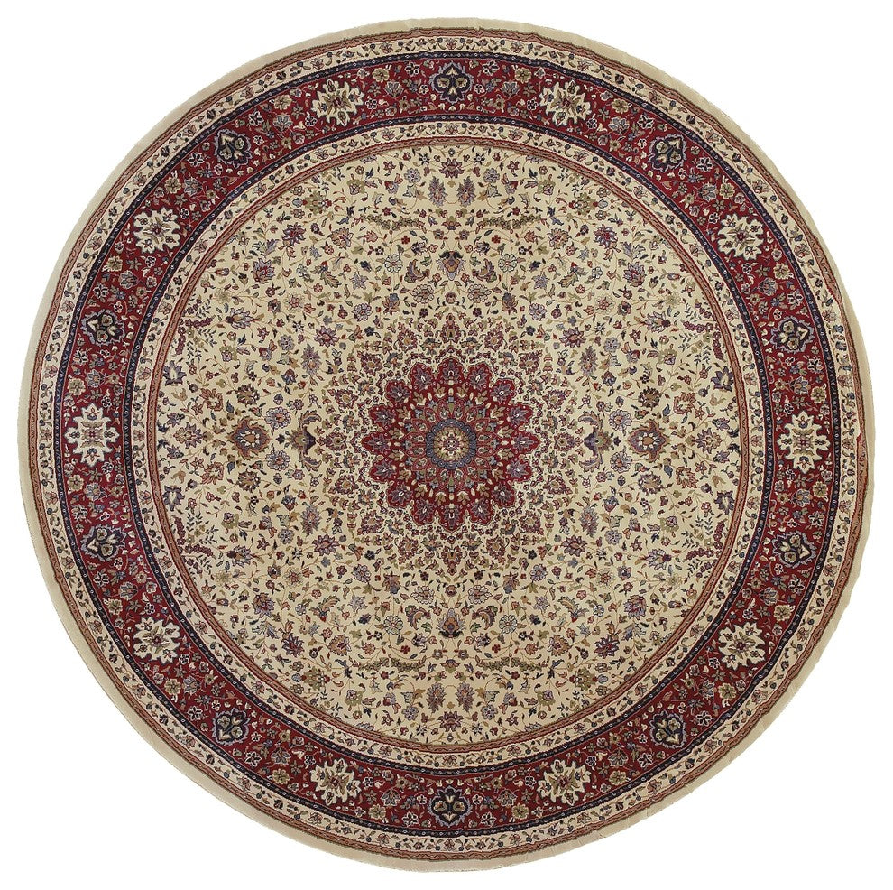 Oriental Weavers Ariana 095J3 Oriental Area Rug, Ivory/Red, 6'7"x9'6"