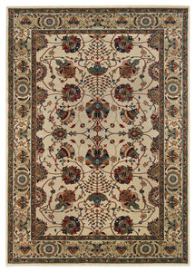 Oriental Weavers Ariana Ivory/Red Floral 431O3 Area Rug, Rectangular 10'x12'7"