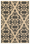 Oriental Weavers Cayman 001B9 Floral Area Rug, Sand/Charcoal, 9'10"x12'10"