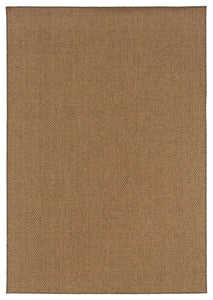 Oriental Weavers Karavia Tan Solid 2160N Area Rug, Rectangular 6'7"x9'6"