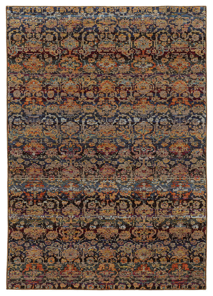 Oriental Weavers Andorra 6836C Abstract Area Rug, Multi/Blue, 7'10"x10'10"