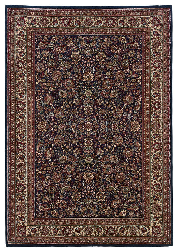 Oriental Weavers Ariana Blue/Red Oriental 113B2 Area Rug, Rectangular 12'x15'