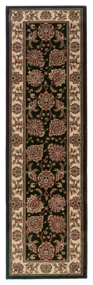 Oriental Weavers Ariana Brown/Ivory Oriental 117D3 Area Rug, Runner 2'7"x9'4"