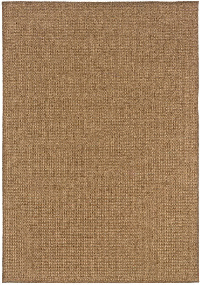 Oriental Weavers Karavia Tan Solid 2160N Area Rug, Rectangular 5'3"x7'6"