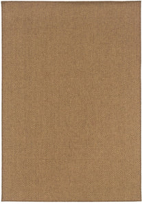 Oriental Weavers Karavia Tan Solid 2160N Area Rug, Rectangular 5'3"x7'6"