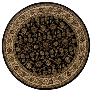 Oriental Weavers Ariana 271D3 Brown/Ivory Oriental Area Rug, 8' Round