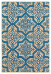 Oriental Weavers Cayman 2541M Geometric Area Rug, Sand/Blue, 7'10"x10'10"