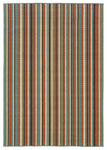 Oriental Weavers Montego 6996C Stripes Area Rug, Green/Blue, 7'10"x10'10"