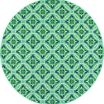 Oriental Weavers Meridian 5868L Blue/Green Floral Area Rug, 7'10" Round