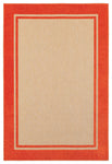 Oriental Weavers Cayman 5594Q Border Area Rug, Sand/Orange, 3'10"x5'5" Rectangle