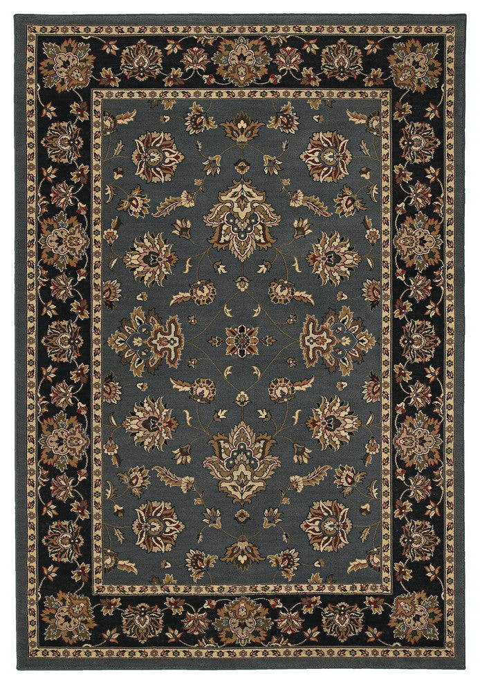 Oriental Weavers Ariana 623H3 Floral Area Rug, Blue/Black, 7'10"x11'