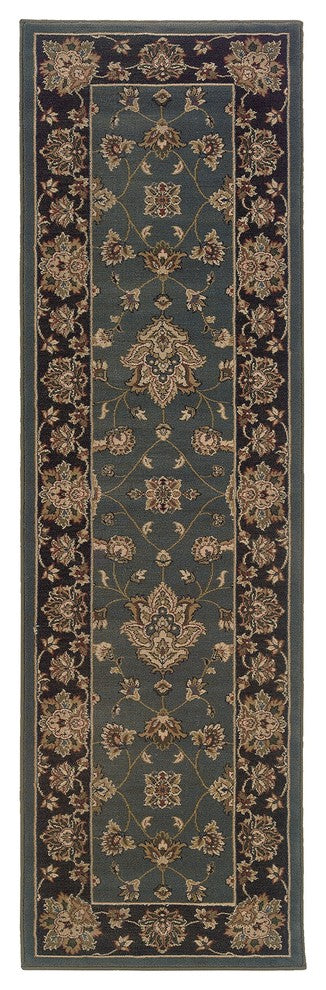 Oriental Weavers Ariana 623H3 Floral Area Rug, Blue/Black, 10'x12'7"