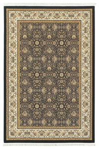 Oriental Weavers Masterpiece 1331B Area Rug, Navy/Ivory, 6'7"x9'6" Rectangle