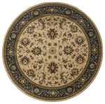 Oriental Weavers Ariana 311Z3 Ivory/Blue Oriental Area Rug, 8' Round