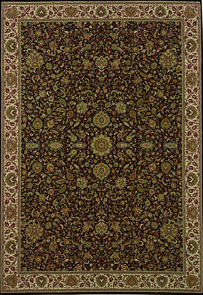 Oriental Weavers Ariana 172D2 Oriental Area Rug, Brown/Ivory, 6'7"x9'6"