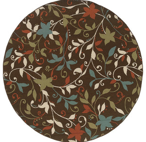 Oriental Weavers Montego 967X6 Floral Area Rug, Brown/Green, 7'10"x10'10"