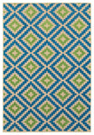 Oriental Weavers Cayman 2063Z Geometric Area Rug, Sand/Blue, 9'10"x12'10"