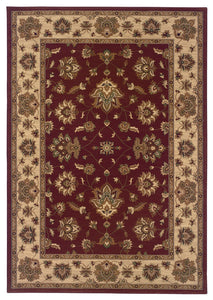 Oriental Weavers Ariana Red/Ivory Floral 623V3 Area Rug, Rectangular 4' x 5'9"