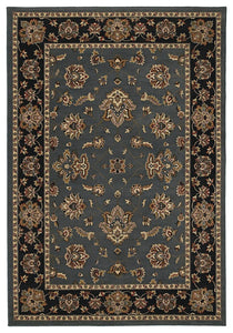 Oriental Weavers Ariana Blue/Black Floral 623H3 Area Rug, Rectangular 12'x15'