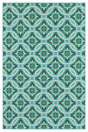 Oriental Weavers Meridian 5868L Floral Area Rug, Blue/Green, 5'3"x7'6" Rectangle